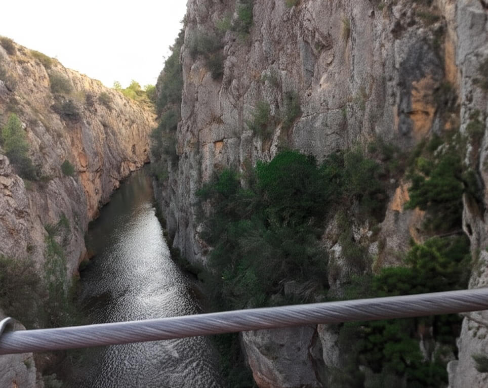 Cable del puente colgante de Chulilla