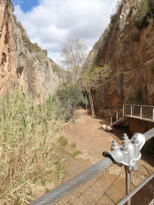 zweite Hängebrücke von Chulilla